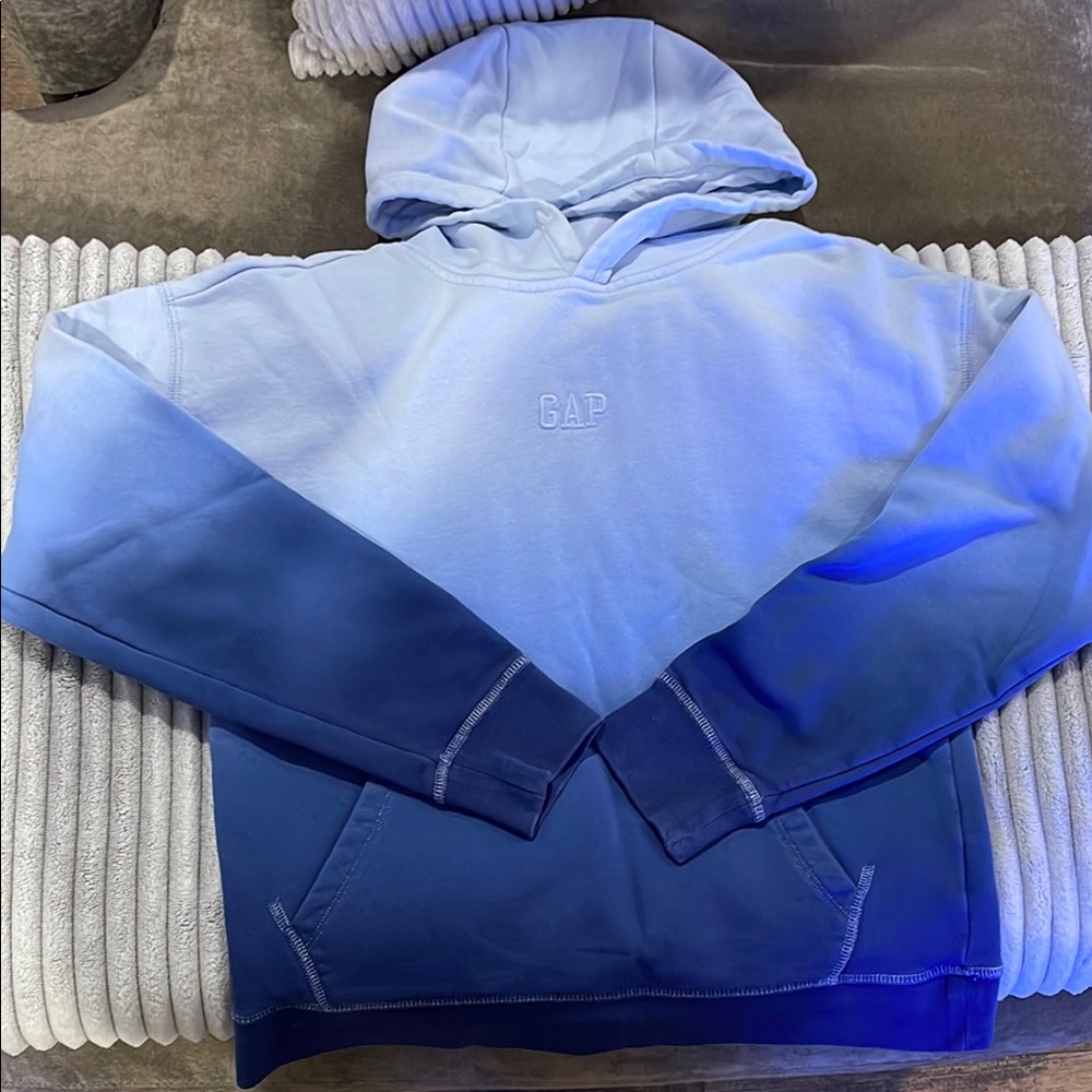 GAP Blue Gradient Hoodie- kids XL (12). Tons of life left!